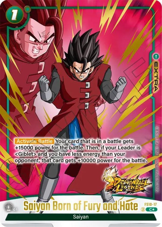 Saiyan Born of Fury and Hate - Bonus Pack Alternate Art
