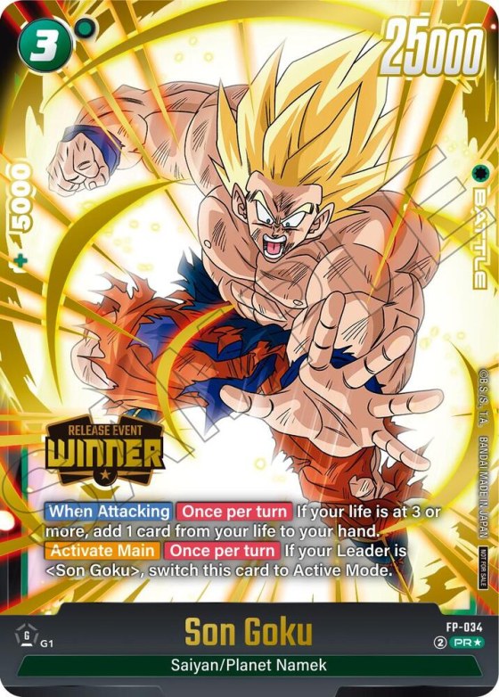 Son Goku - Release Event Winner