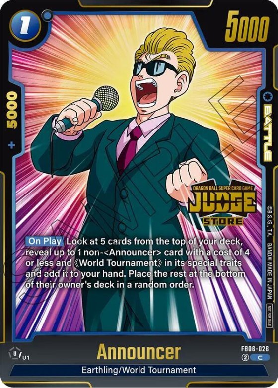 Announcer (Judge Pack (Store Judge) 04) - Judge Pack Store Judge