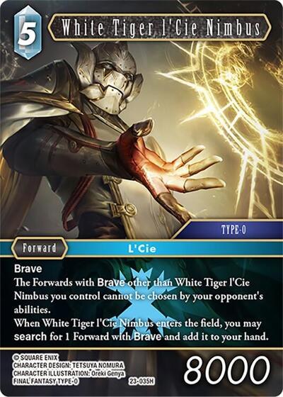 White Tiger l'Cie Nimbus - Foil