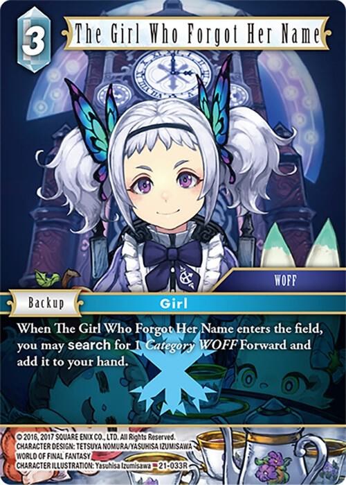 The Girl Who Forgot Her Name - Foil