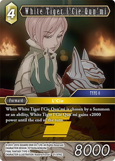 White Tiger l'Cie Qun'mi - Foil