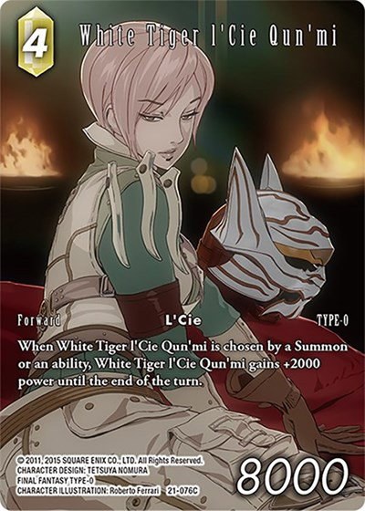 White Tiger l'Cie Qun'mi - Full Art