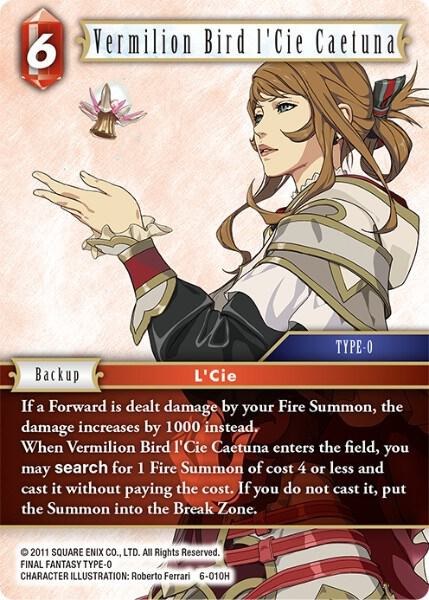 Vermilion Bird l'Cie Caetuna - Foil