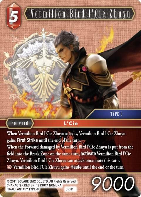 Vermilion Bird l'Cie Zhuyu - Foil