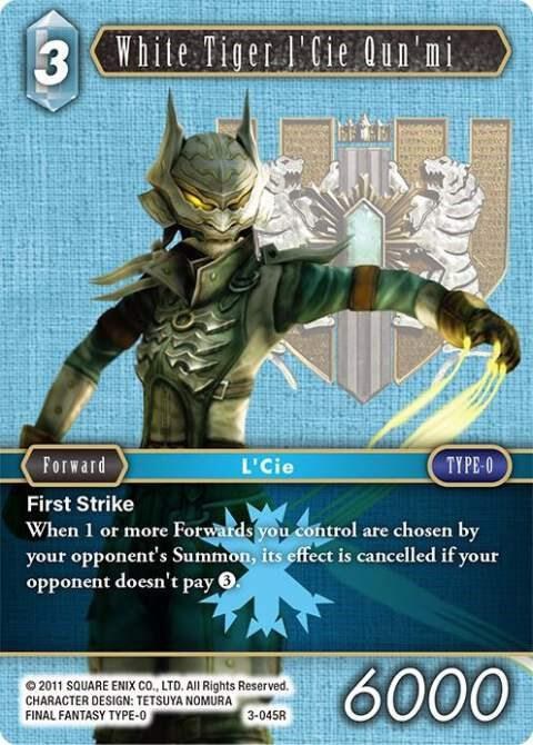 White Tiger l'Cie Qun'mi - Foil
