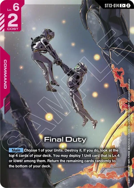 Final Duty - C Plus
