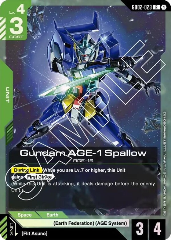 Gundam AGE-1 Spallow - Holo