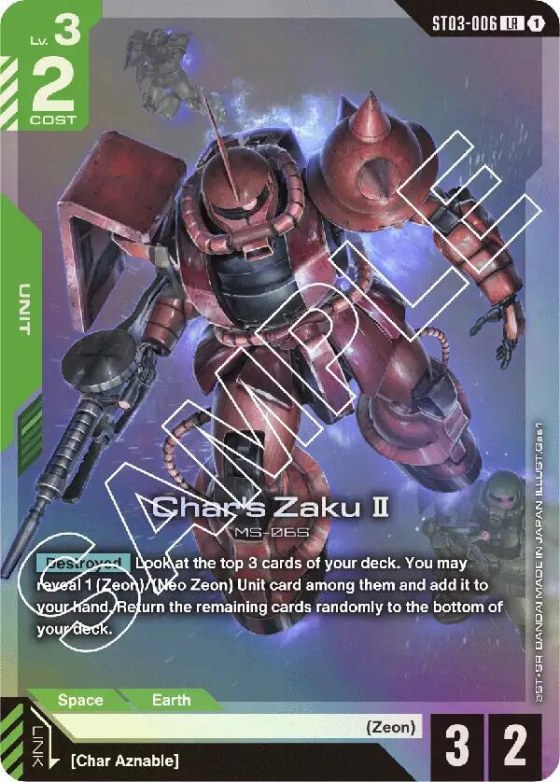 Char's Zaku II - Holo