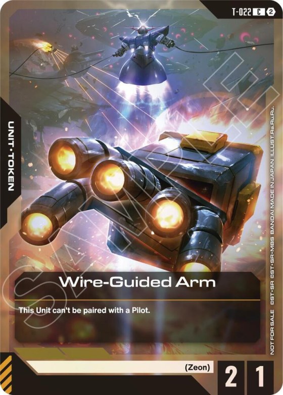 Wire-Guided Arm (T-022) Token - Left Wcr 26 27 S2