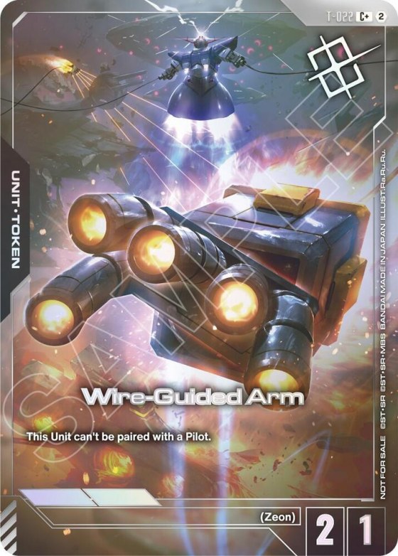 Wire-Guided Arm (T-022) Token - Left Wcr 26 27 S2 Finalist