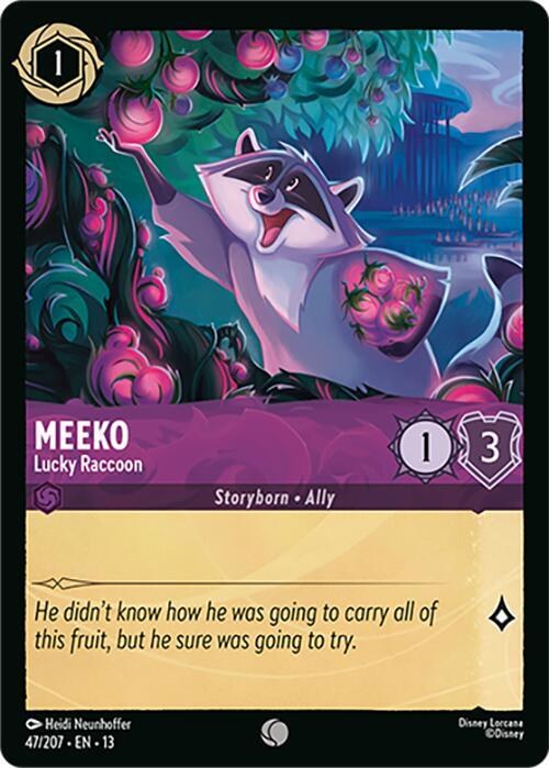 Meeko - Lucky Raccoon - Cold Foil