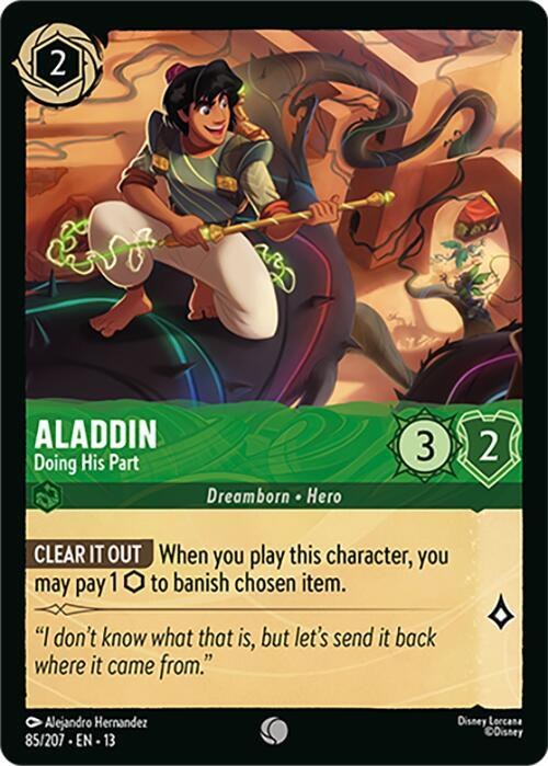 Aladdin - Doing His Part - Cold Foil