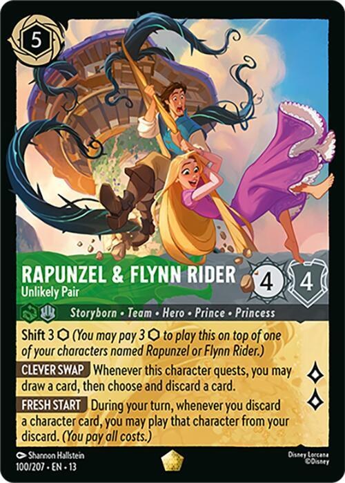 Rapunzel & Flynn Rider - Unlikely Pair - Cold Foil