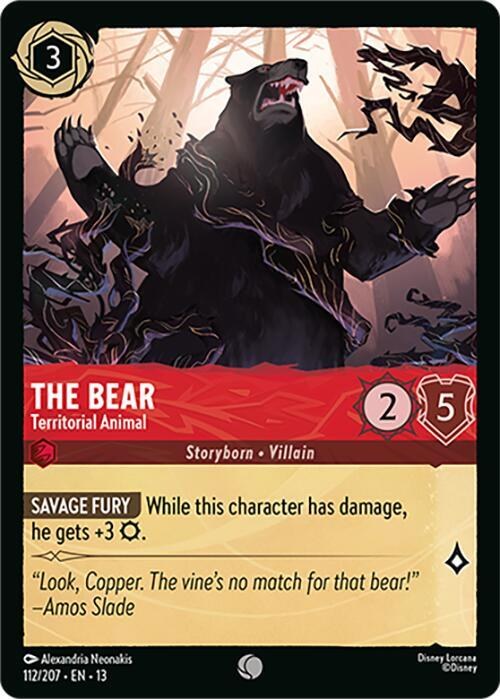 The Bear - Territorial Animal - Cold Foil