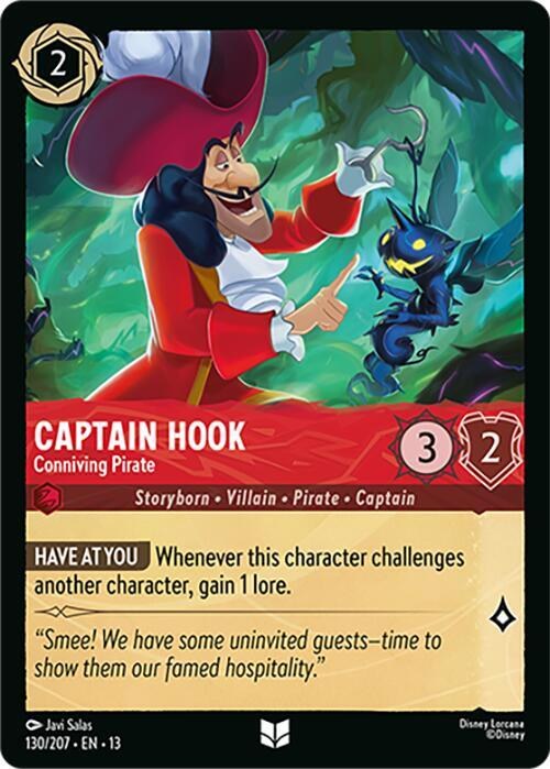 Captain Hook - Conniving Pirate - Cold Foil