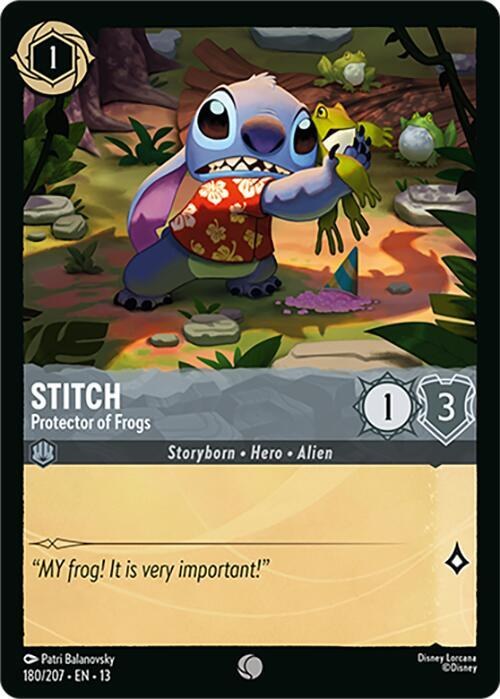 Stitch - Protector of Frogs - Cold Foil