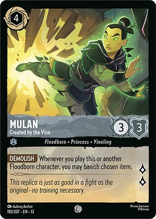 Mulan - Created by the Vine - Cold Foil