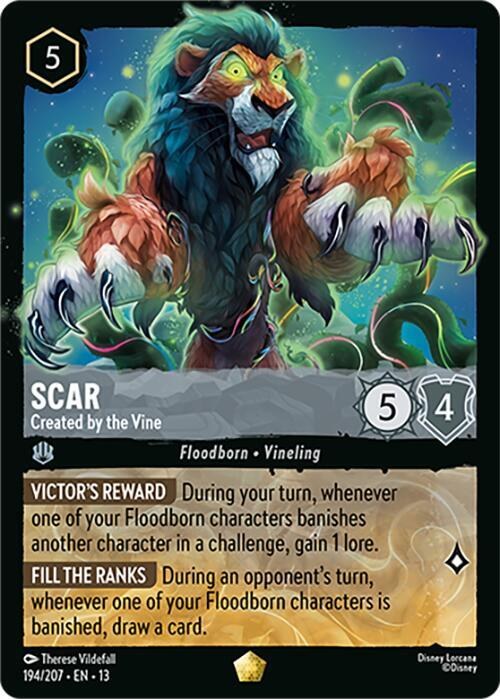 Scar - Created by the Vine - Cold Foil