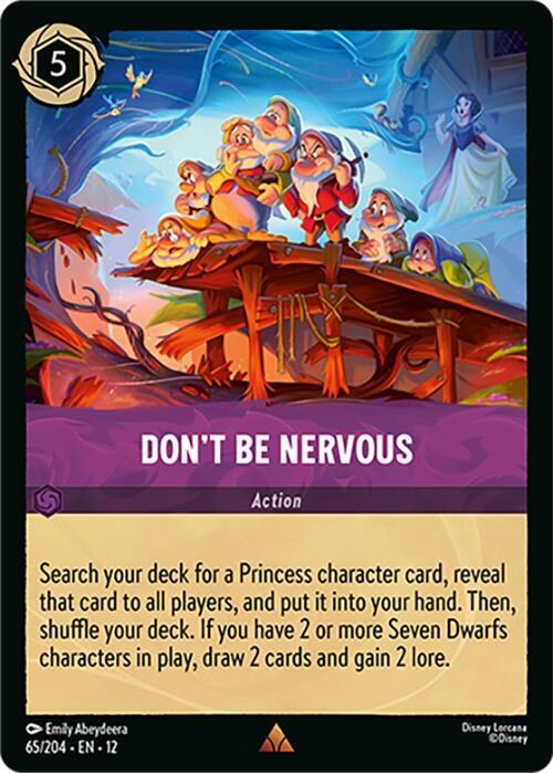 Don't Be Nervous - Cold Foil