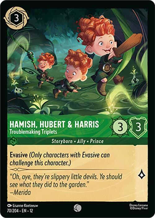 Hamish, Hubert & Harris - Troublemaking Triplets - Cold Foil