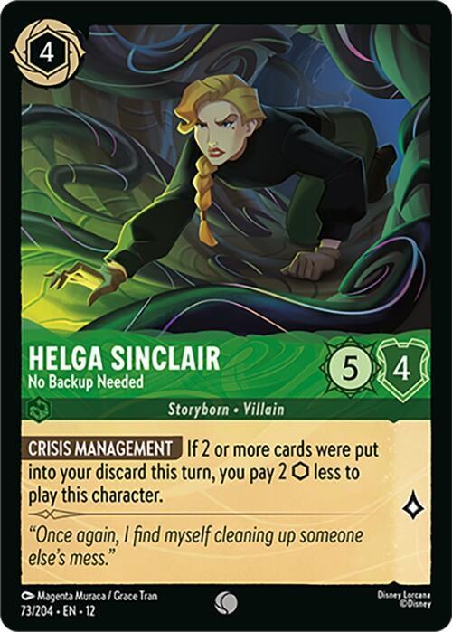 Helga Sinclair - No Backup Needed - Cold Foil