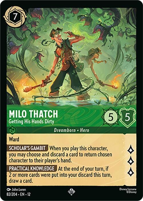Milo Thatch - Getting His Hands Dirty - Cold Foil