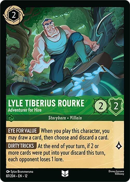 Lyle Tiberius Rourke - Adventurer for Hire - Cold Foil