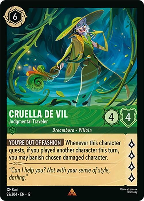 Cruella De Vil - Judgmental Traveler - Cold Foil