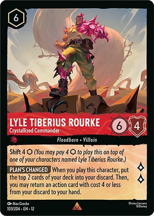 Lyle Tiberius Rourke - Crystallized Commander - Cold Foil