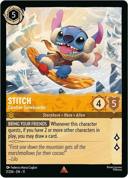 Stitch - Carefree Snowboarder - Cold Foil