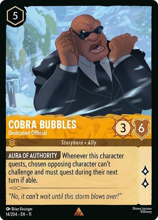 Cobra Bubbles - Dedicated Official - Cold Foil