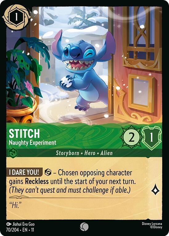 Stitch - Naughty Experiment - Cold Foil