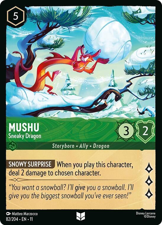 Mushu - Sneaky Dragon - Cold Foil