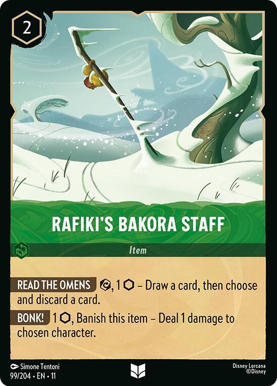 Rafiki's Bakora Staff - Cold Foil