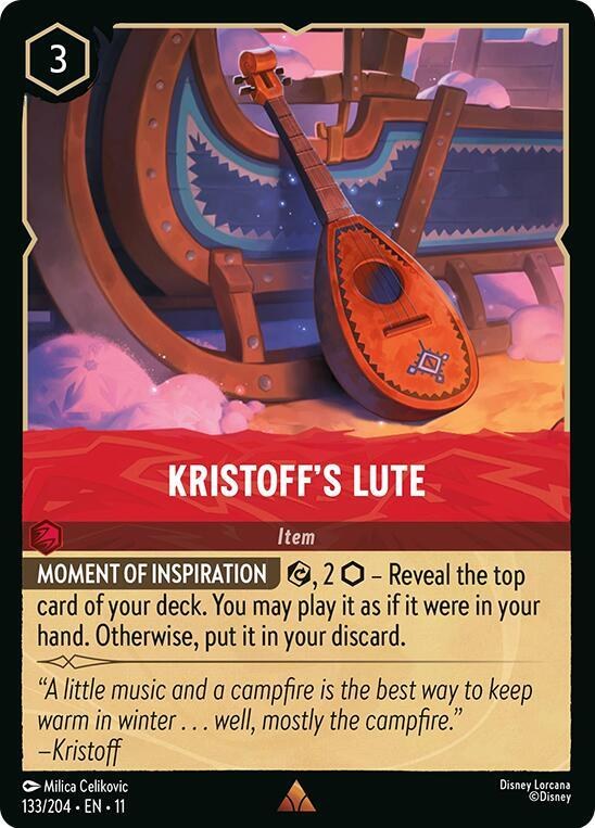 Kristoff's Lute - Cold Foil