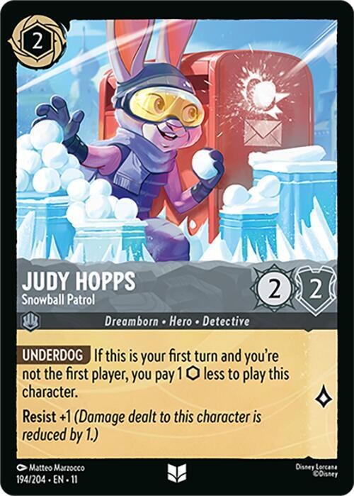Judy Hopps - Snowball Patrol - Cold Foil