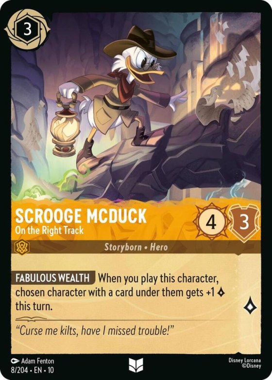 Scrooge McDuck - On the Right Track - Cold Foil