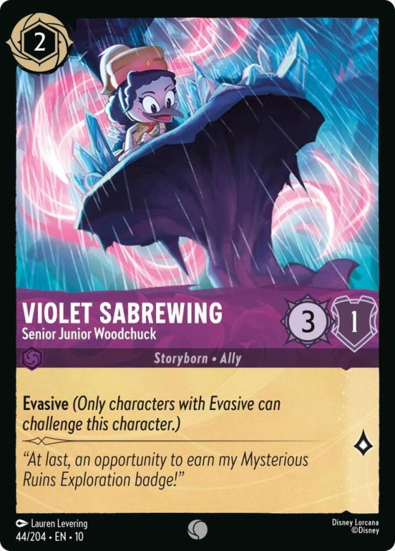 Violet Sabrewing - Senior Junior Woodchuck - Cold Foil