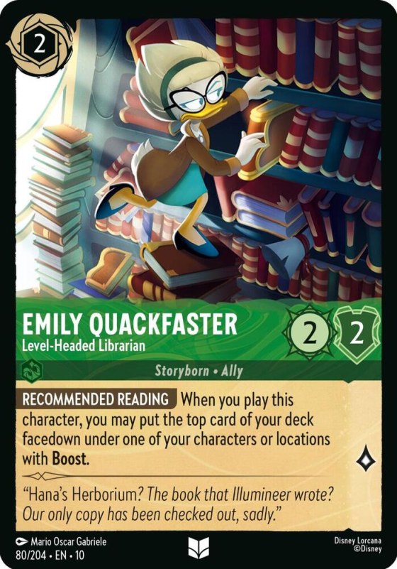 Emily Quackfaster - Level-Headed Librarian - Cold Foil