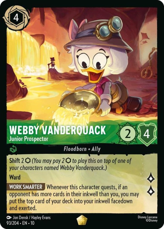 Webby Vanderquack - Junior Prospector - Cold Foil