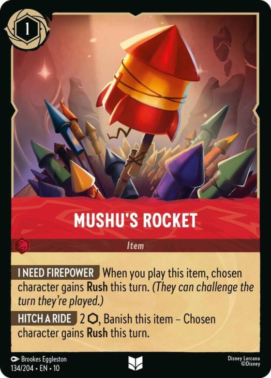 Mushu's Rocket - Cold Foil