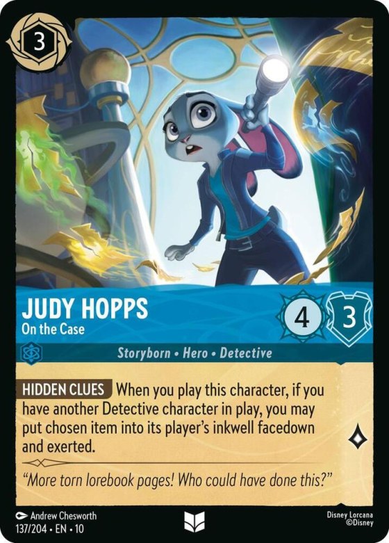 Judy Hopps - On the Case - Cold Foil