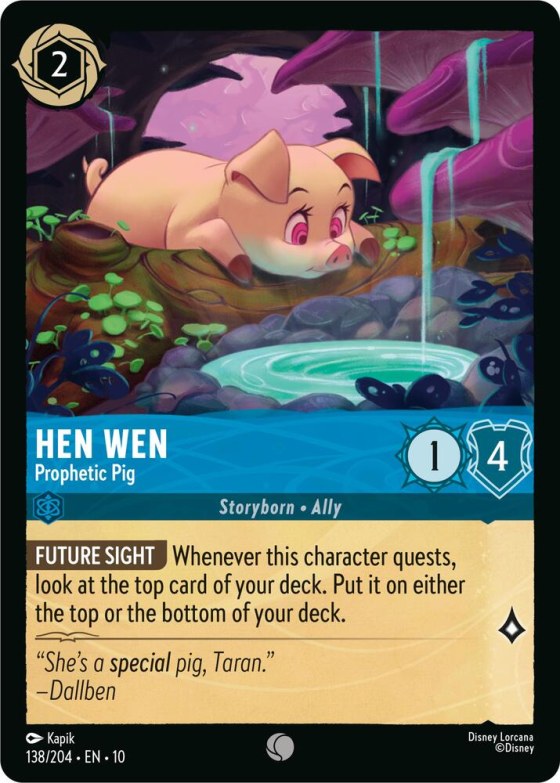 Hen Wen - Prophetic Pig - Cold Foil