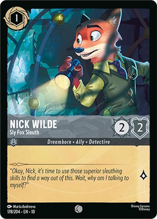 Nick Wilde - Sly Fox Sleuth - Cold Foil