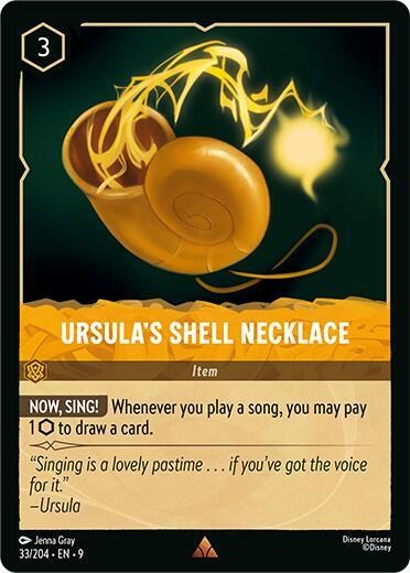 Ursula's Shell Necklace - Cold Foil