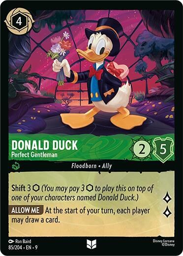 Donald Duck - Perfect Gentleman - Cold Foil