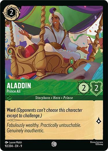 Aladdin - Prince Ali - Cold Foil