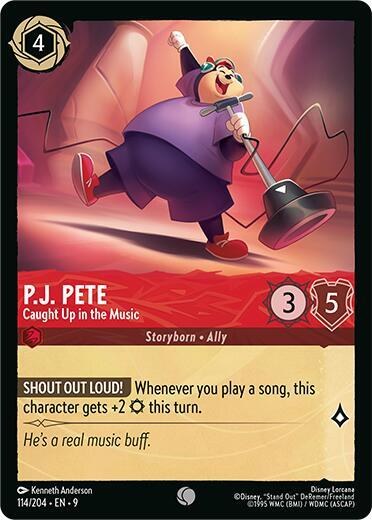 P.J. Pete - Caught Up in the Music - Cold Foil