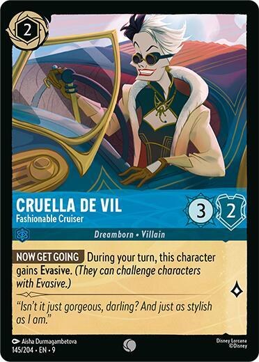 Cruella De Vil - Fashionable Cruiser - Cold Foil